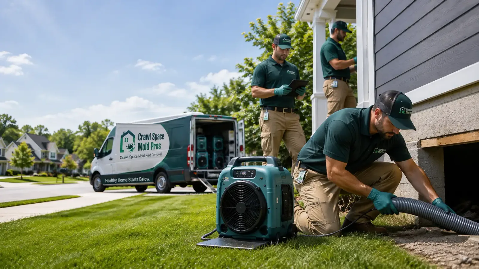 Crawl Space Mold Removal in Calumet, MN